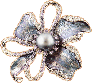 Gif animé bijoux broche fleur